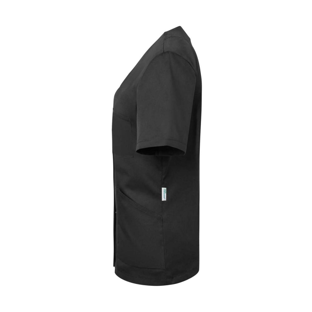 KARLOWSKY Essential | Damen Kurzarm-Kasack (schwarz) KS63